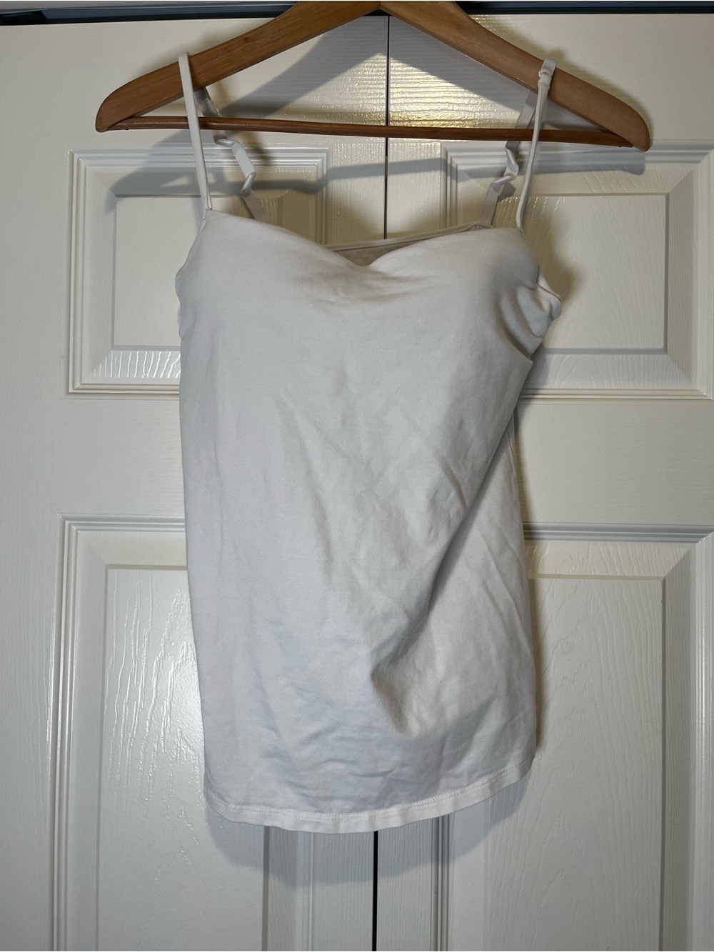 Denver Hayes White Camisole Top Supportive Built in Bra Size S
